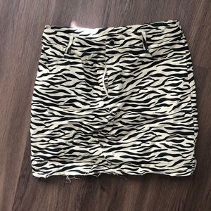 Princess Polly Zebra Print Skirt